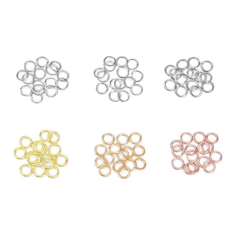 14K Gold Filled Jump Rings Rose Gold and Silver β’ Permanent Jewelry Supplies β’ Non Tarnish Open Rings β’ USA Made Jewelry β’ Bulk Packs