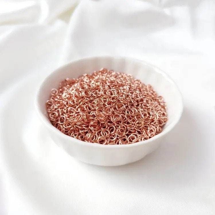 14K Gold Filled Jump Rings Rose Gold Sterling Silver Permanent Jewelry USA Bulk Packs