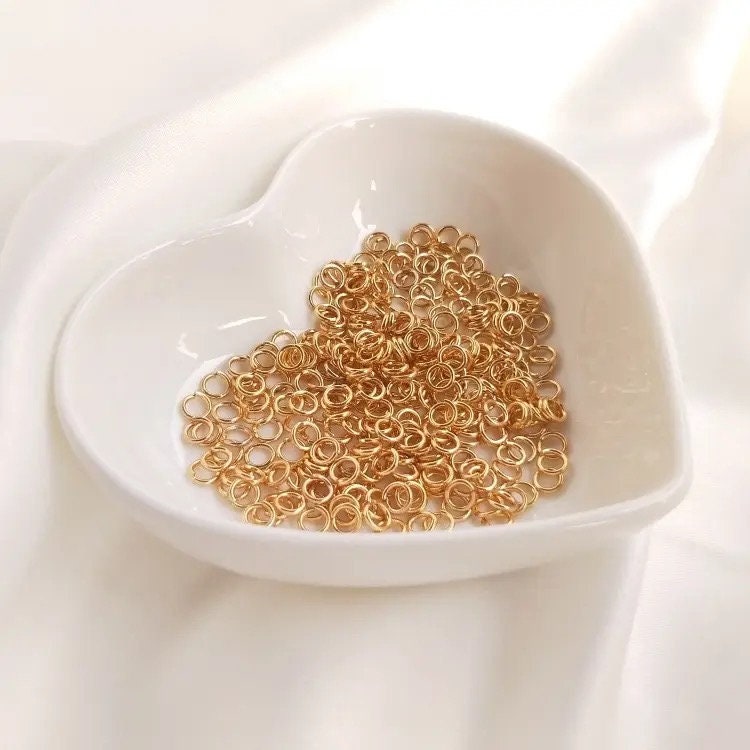 14K Gold Filled Jump Rings Rose Gold Sterling Silver Permanent Jewelry USA Bulk Packs