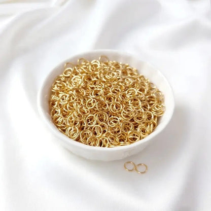 14K Gold Filled Jump Rings Rose Gold Sterling Silver Permanent Jewelry USA Bulk Packs