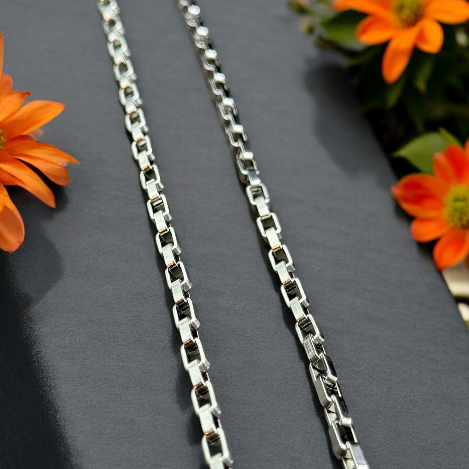 4mm and 6mm Box Chain | 14K Gold Filled & Sterling Silver Over Stainless Core Highest Quality | Extra Durable Chain