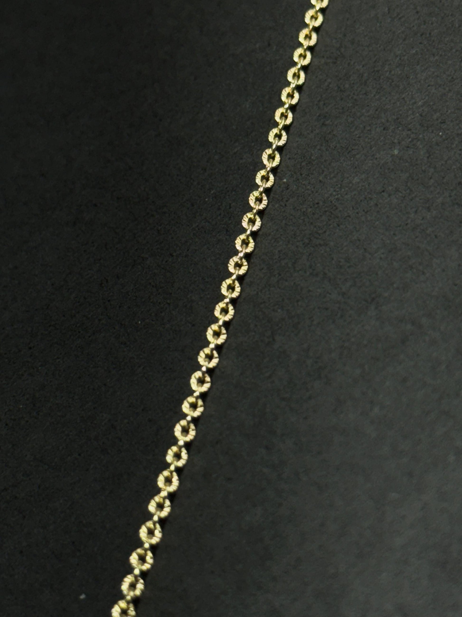 1.5mm Sunburst Chain | 14K Gold Filled and Sterling Silver | Non Tarnish Bulk Chain for Permanent Jewelry | USA Made by the Foot