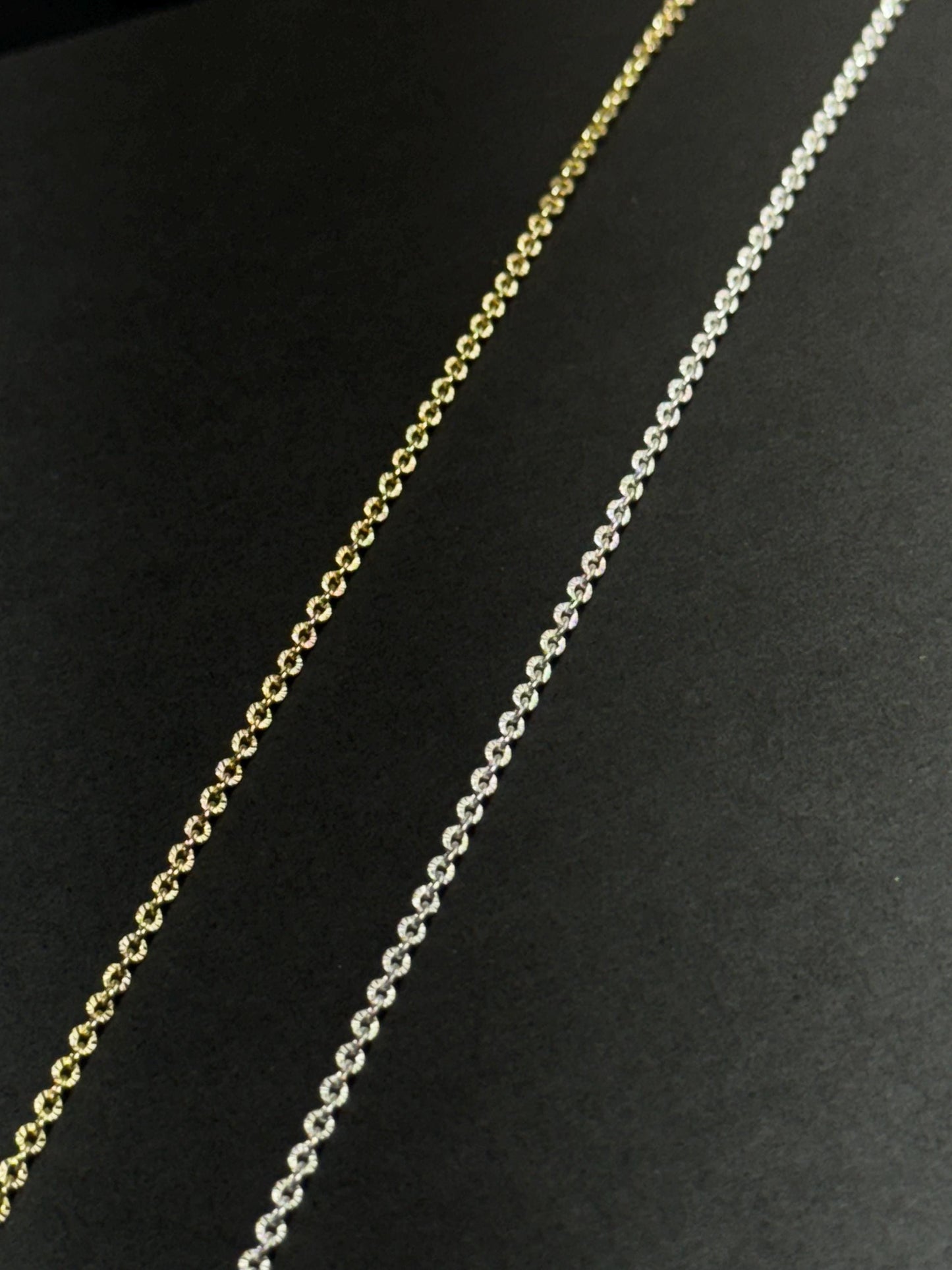 1.5mm Sunburst Chain | 14K Gold Filled and Sterling Silver | Non Tarnish Bulk Chain for Permanent Jewelry | USA Made by the Foot