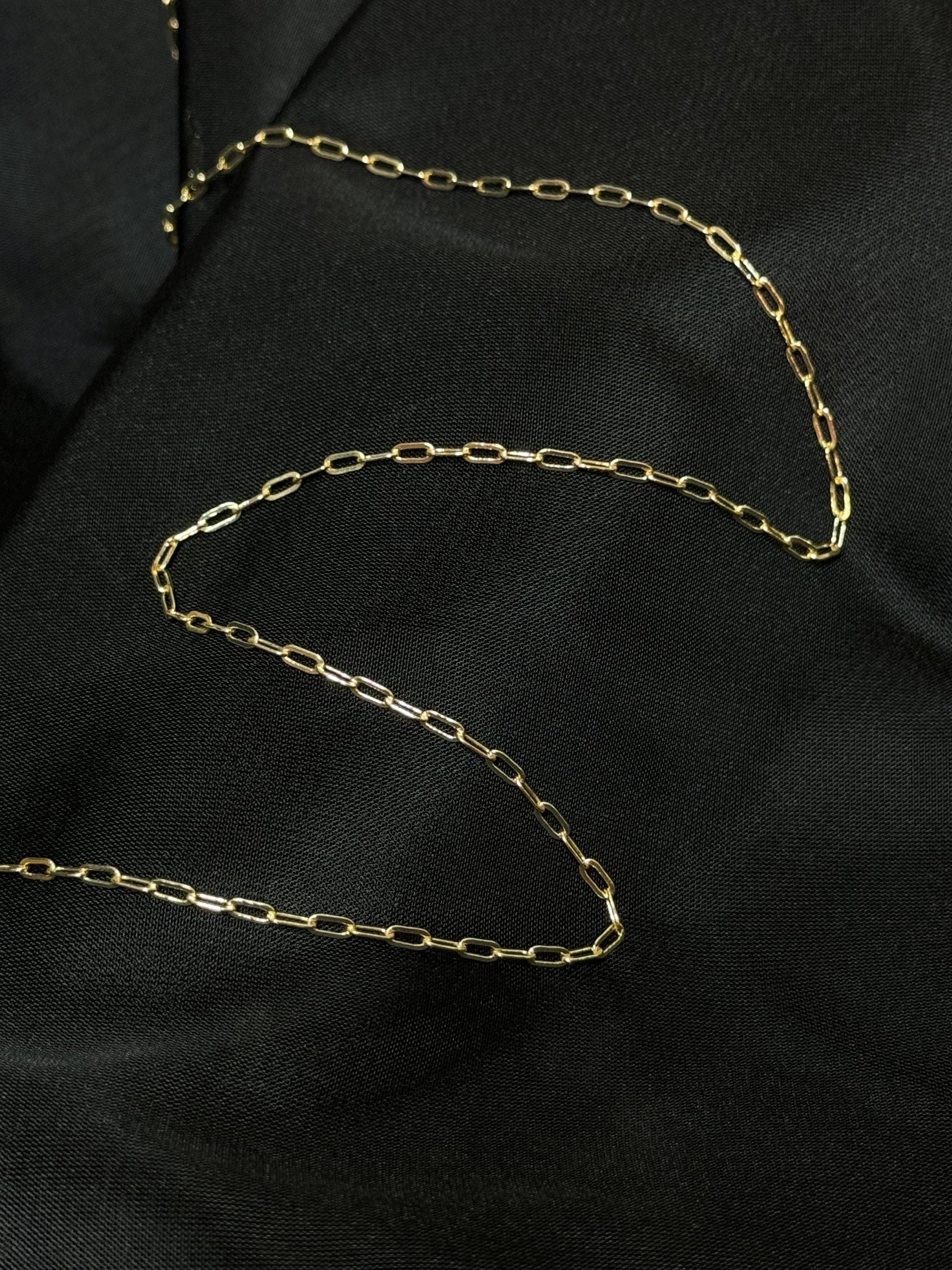 18K Gold Filled Paperclip Chain | 2.5x5mm & 4x11mm Sizes | Gold Rose Gold Silver | High Quality Chain for Permanent Jewelry | USA Made
