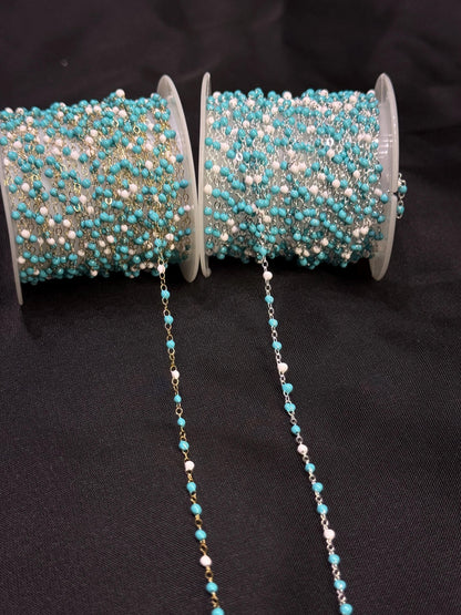 1.5mm Enamel Drip Chain 14K Gold Filled Sterling Silver Dainty Multicolor Permanent Jewelry