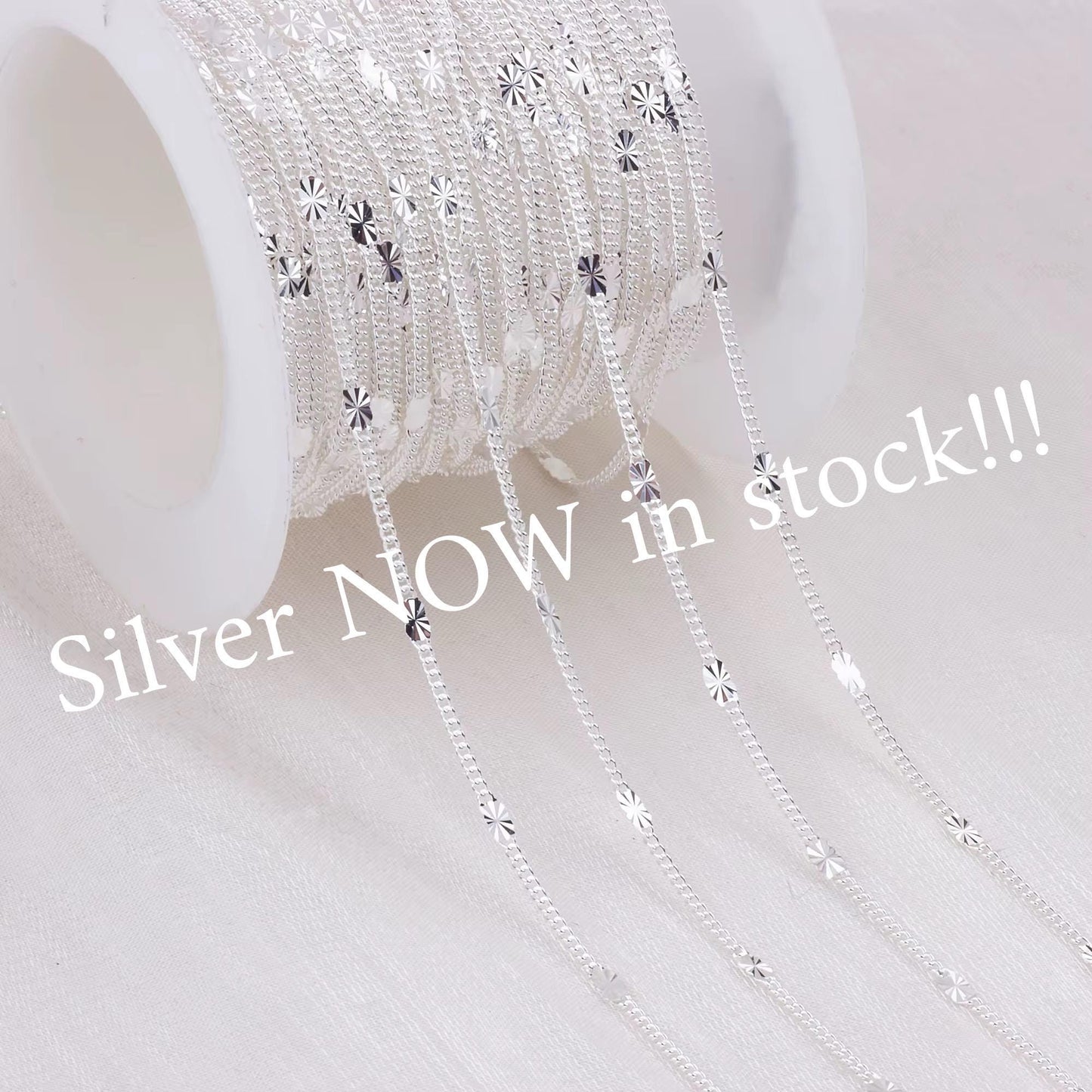 Sunburst & Heart Link Chain | 14K Gold Filled - Sterling Silver | 1.7mm / 2mm Sizes | Permanent Jewelry Bulk Chain | USA Made Non-Tarnish,