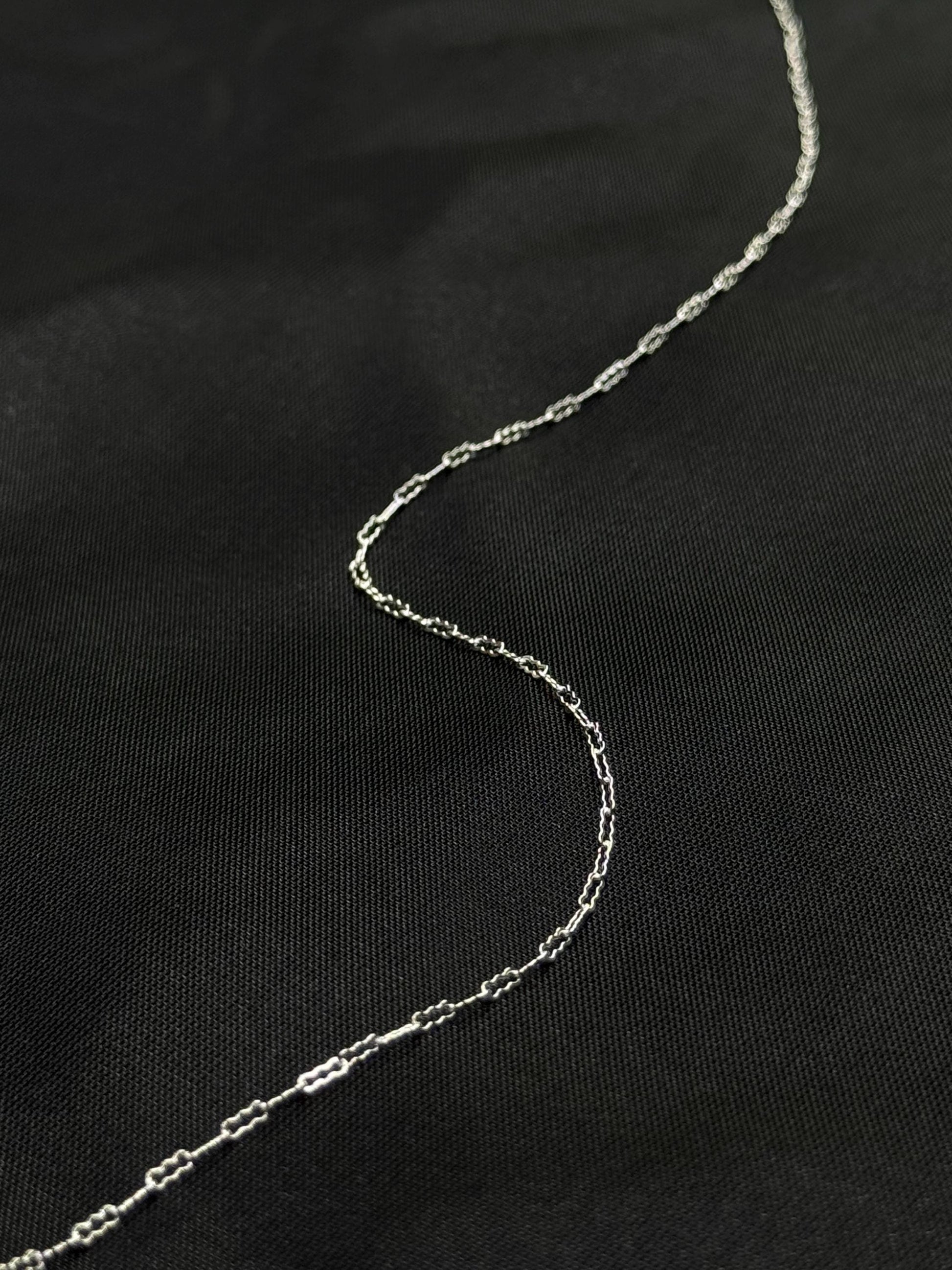 1.5mm Dainty Krinkle Clip Chain | 14K Gold Filled and Sterling Silver | Highest Quality Bulk Chain for Permanent Jewelry | USA Crafted