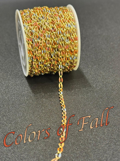 Enamel Permanent Jewelry Chain | 18K Gold Filled Colorful PJ Chain | Largest Color Selection