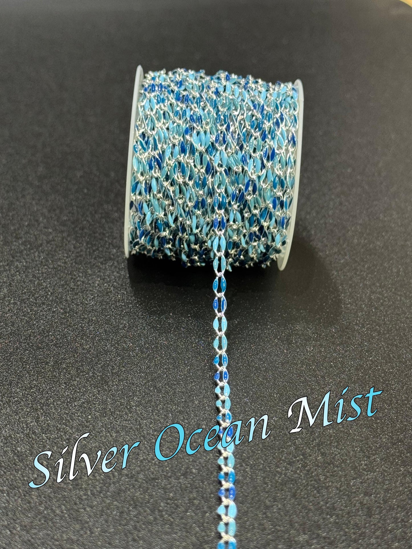 18K Gold Filled & Sterling Silver Enamel Chain – The Most Color Options | USA Made Permanent Jewelry