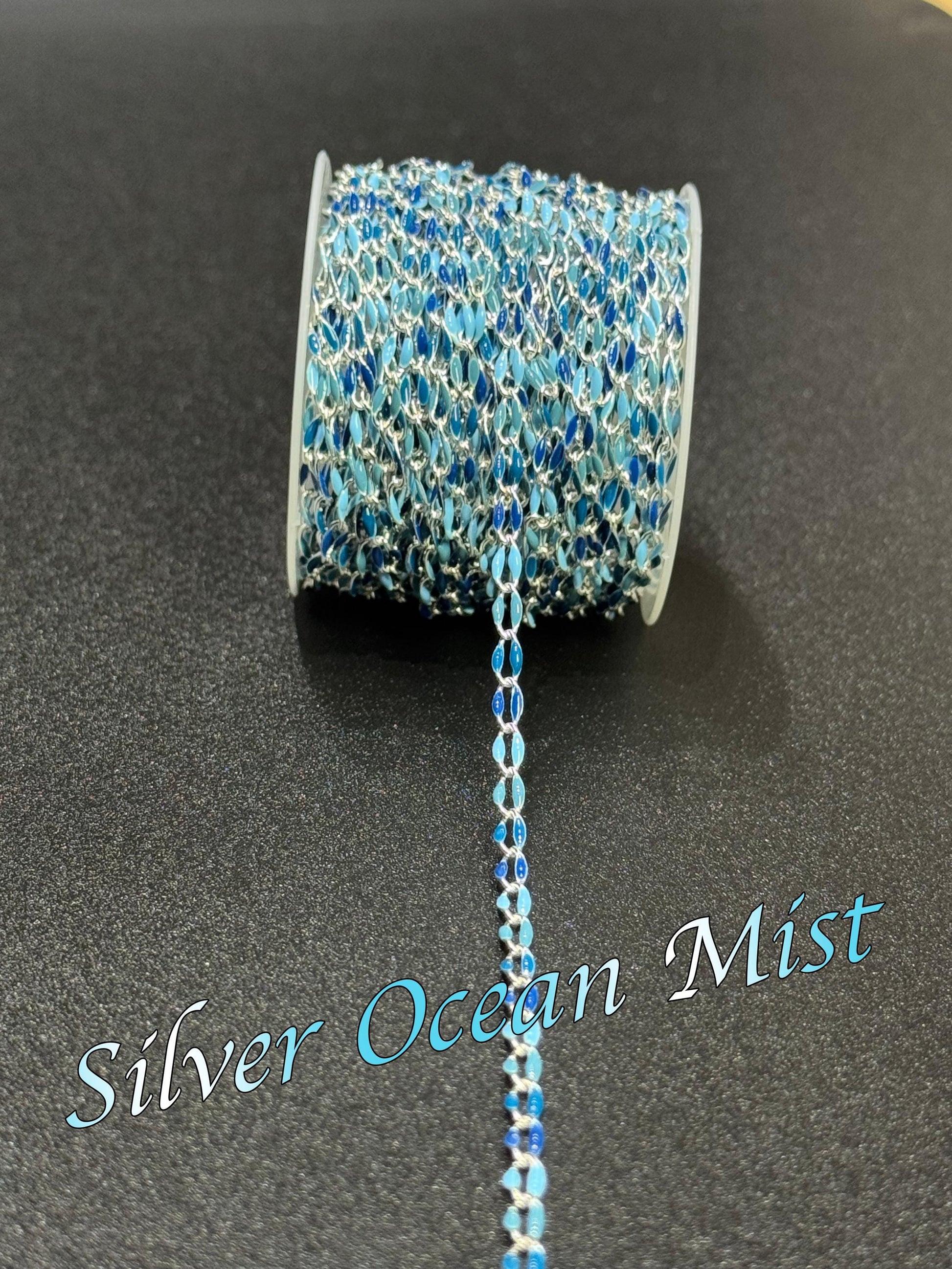 18K Gold Filled & Sterling Silver Enamel Chain – The Most Color Options | USA Made Permanent Jewelry