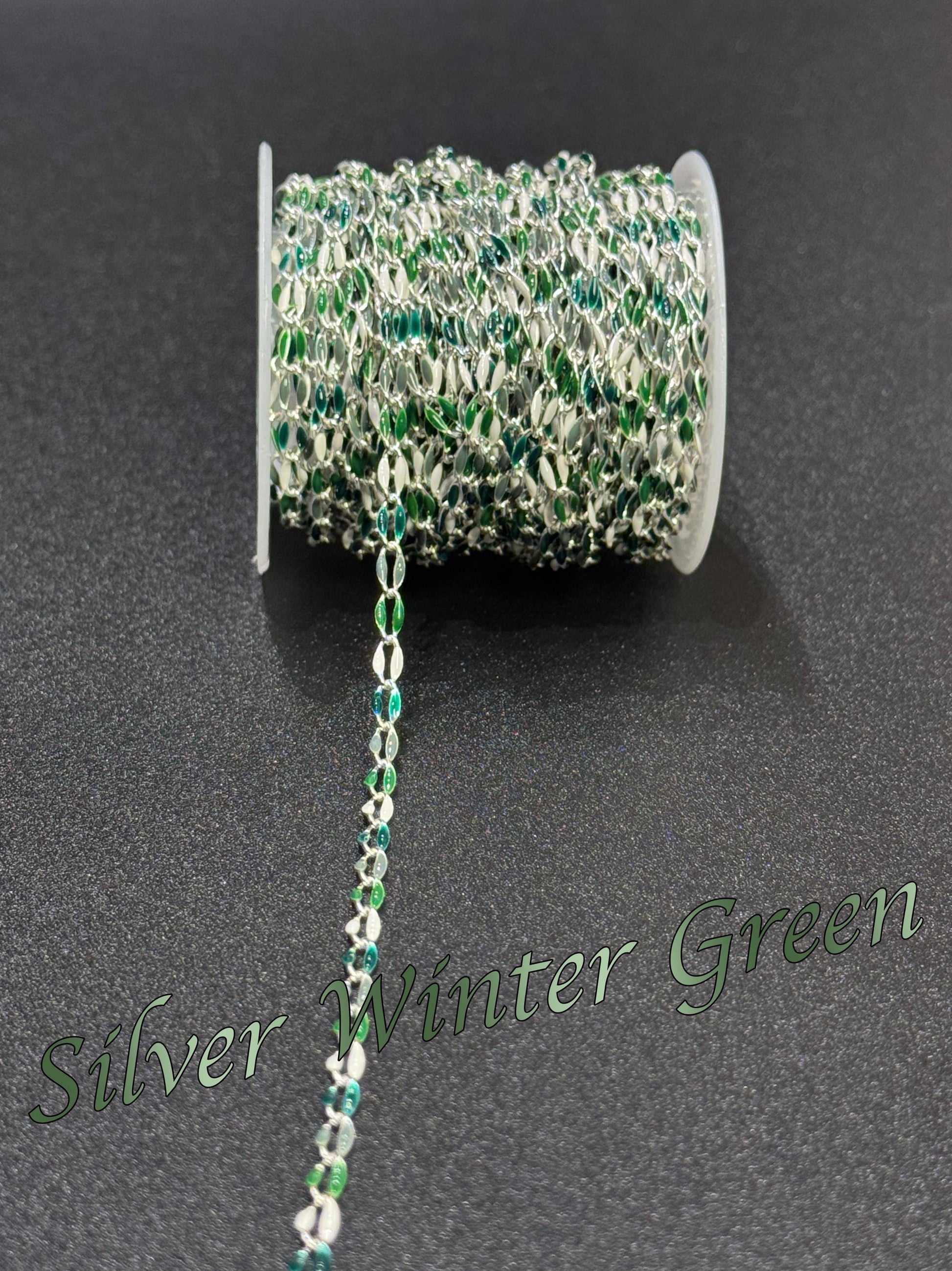 18K Gold Filled & Sterling Silver Enamel Chain – The Most Color Options | USA Made Permanent Jewelry