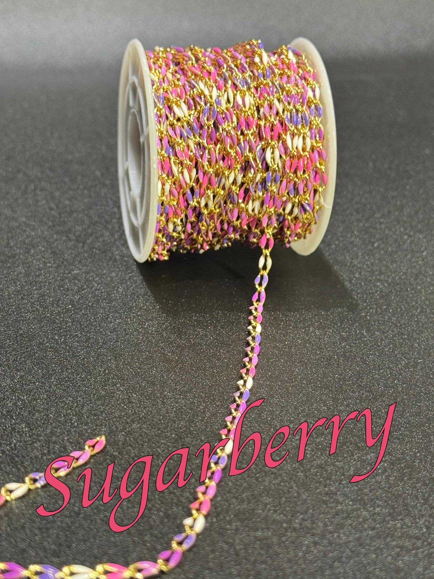 18K Gold Filled & Sterling Silver Enamel Chain – The Most Color Options | USA Made Permanent Jewelry