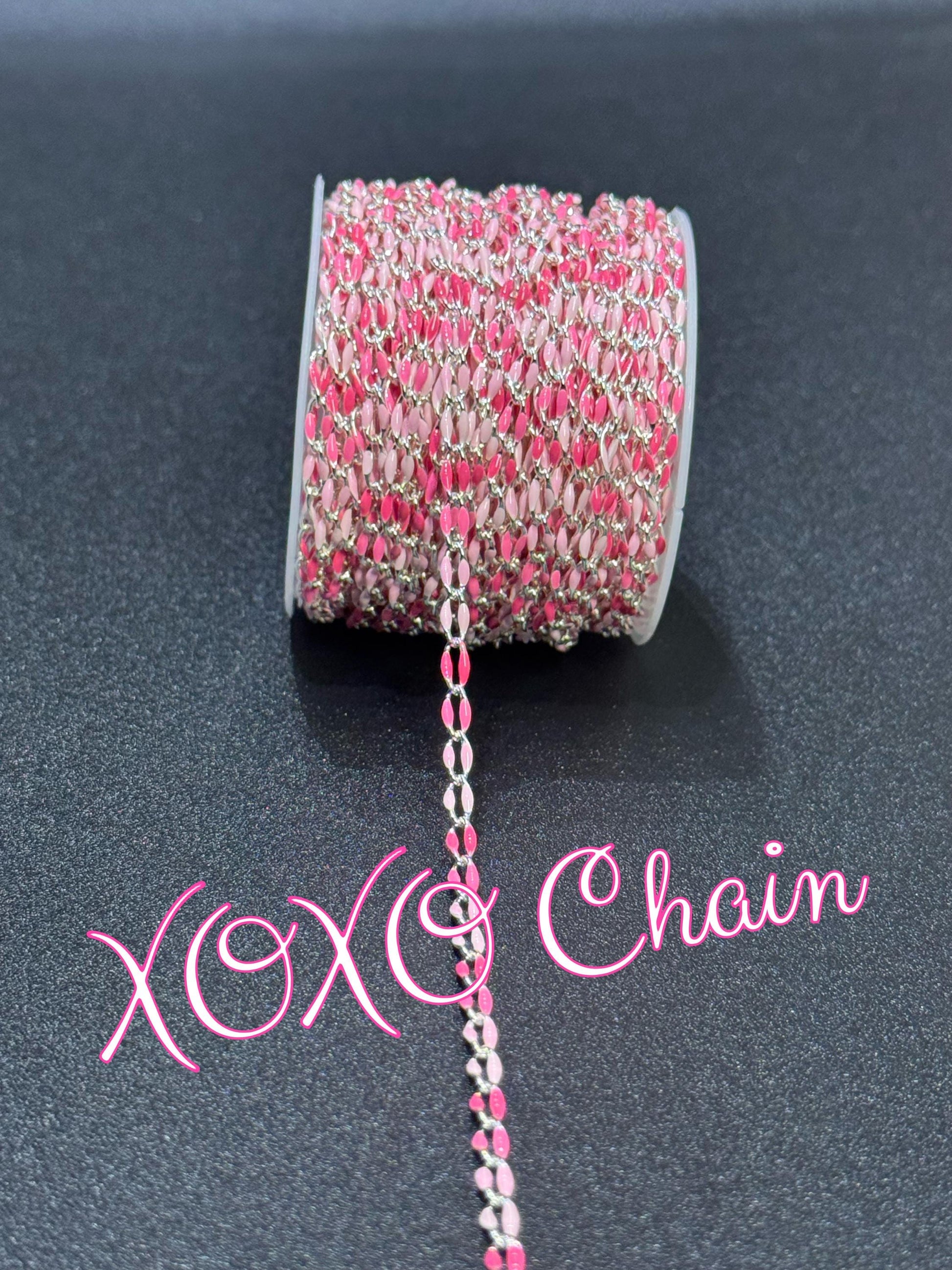 18K Gold Filled & Sterling Silver Enamel Chain – The Most Color Options | USA Made Permanent Jewelry