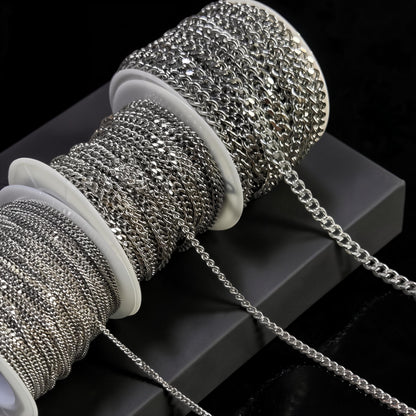 Cuban Chain for Permanent Jewelry | 14K Gold Filled | Sterling Silver | 2mm 3mm 4mm