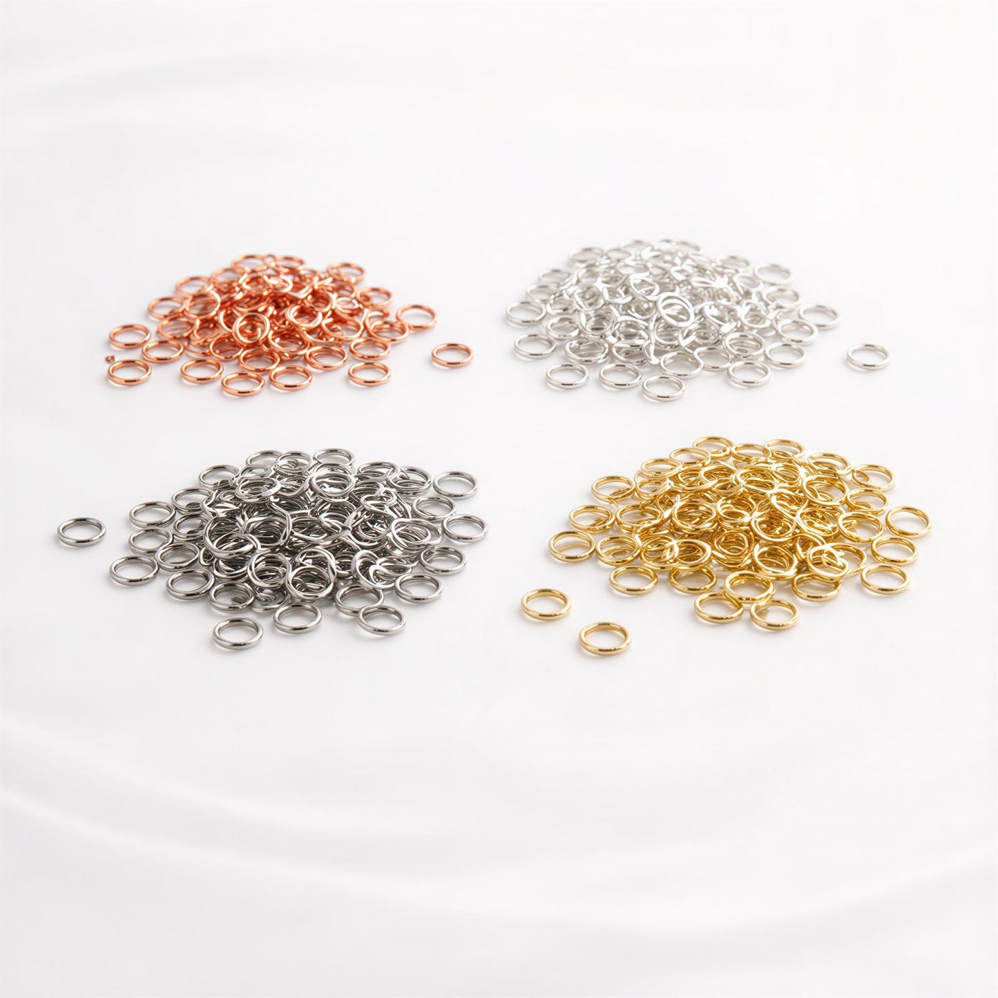 14K Gold Filled Jump Rings Rose Gold Sterling Silver Permanent Jewelry USA Bulk Packs