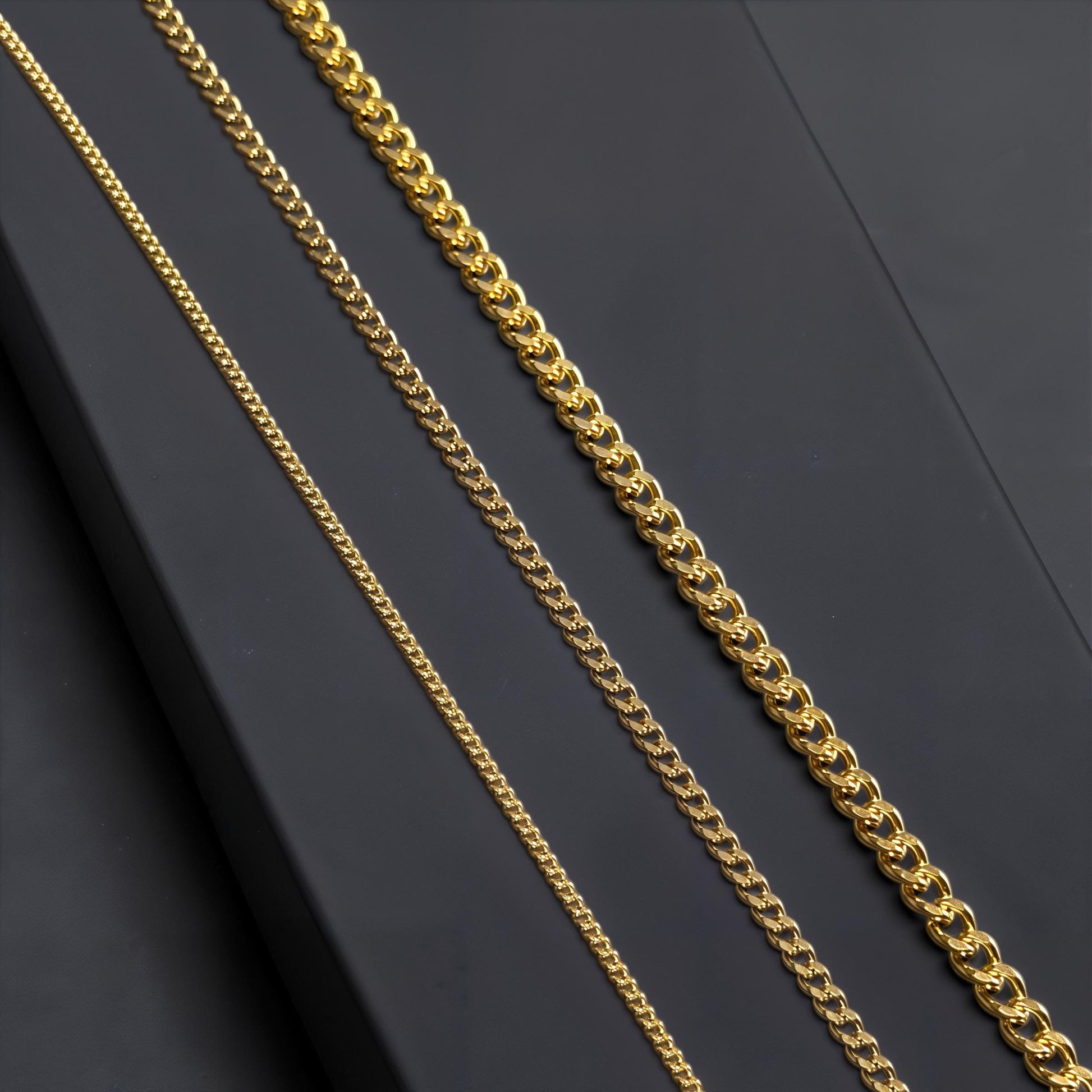 Cuban Chain for Permanent Jewelry | 14K Gold Filled | Sterling Silver | 2mm 3mm 4mm