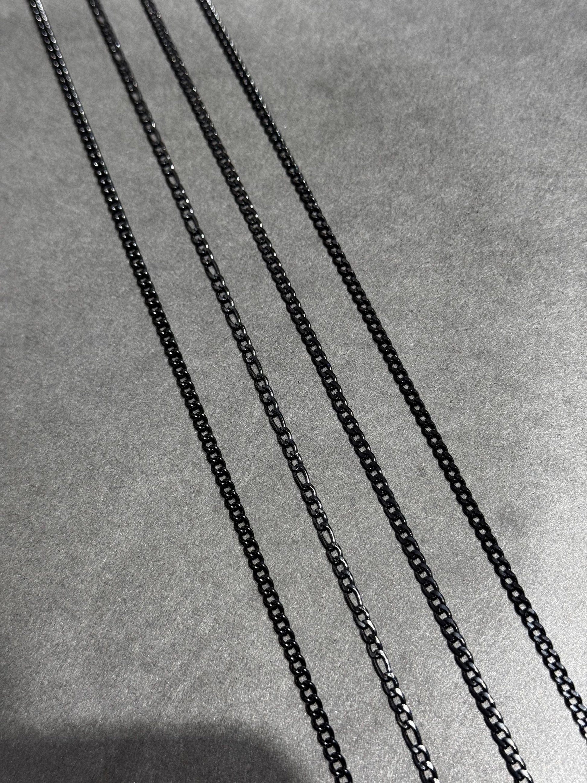 The Blacklist | Black Stainless Steel Chain | Ultra Durable Permanent Jewelry Chain | Longest Lasting Finish Yet