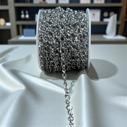 Square Profile Figure 8 Link | 14K Gold Filled | Sterling Silver | Stainless Core | 4.5x7mm