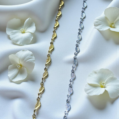 Olive Leaf Chain for Permanent Jewelry | Gold Filled | Sterling Silver | Over Stainless Core