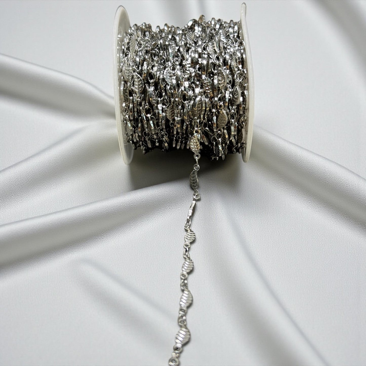 Olive Leaf Chain for Permanent Jewelry | Gold Filled | Sterling Silver | Over Stainless Core