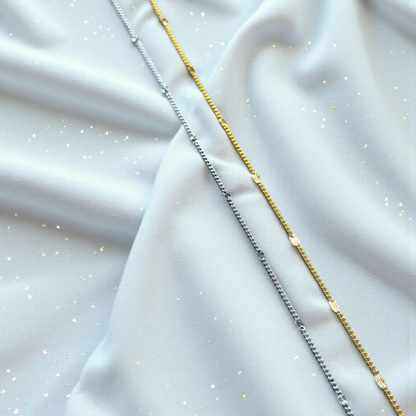 Sunburst Link | 2mm | 14K Gold Filled | Sterling Silver | Over Stainless Core