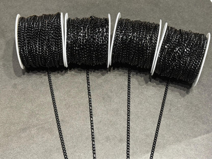 The Blacklist | Black Stainless Steel Chain | Ultra Durable Permanent Jewelry Chain | Longest Lasting Finish Yet