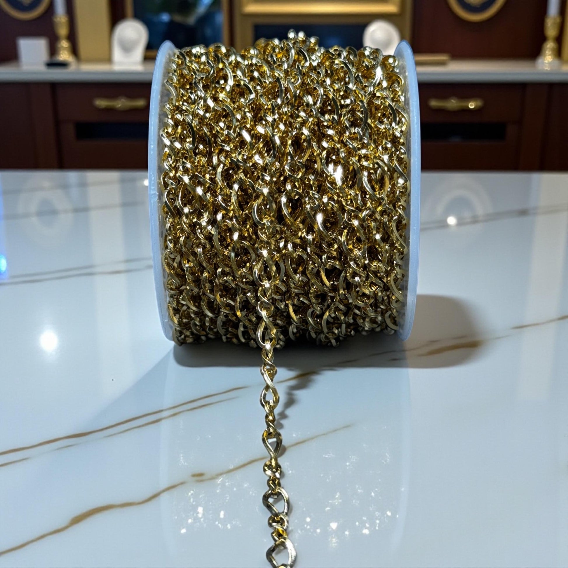 Square Profile Figure 8 Link | 14K Gold Filled | Sterling Silver | Stainless Core | 4.5x7mm