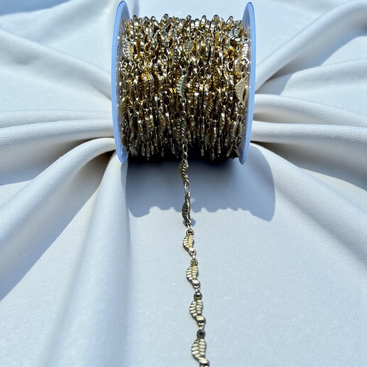 Olive Leaf Chain for Permanent Jewelry | Gold Filled | Sterling Silver | Over Stainless Core