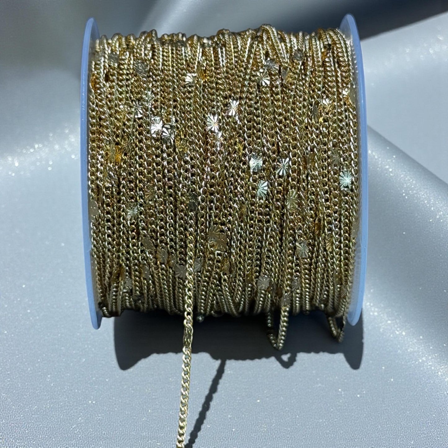 Sunburst Link | 2mm | 14K Gold Filled | Sterling Silver | Over Stainless Core