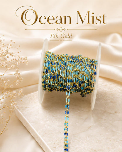 Enamel Permanent Jewelry Chain | 18K Gold Filled Colorful PJ Chain | Largest Color Selection
