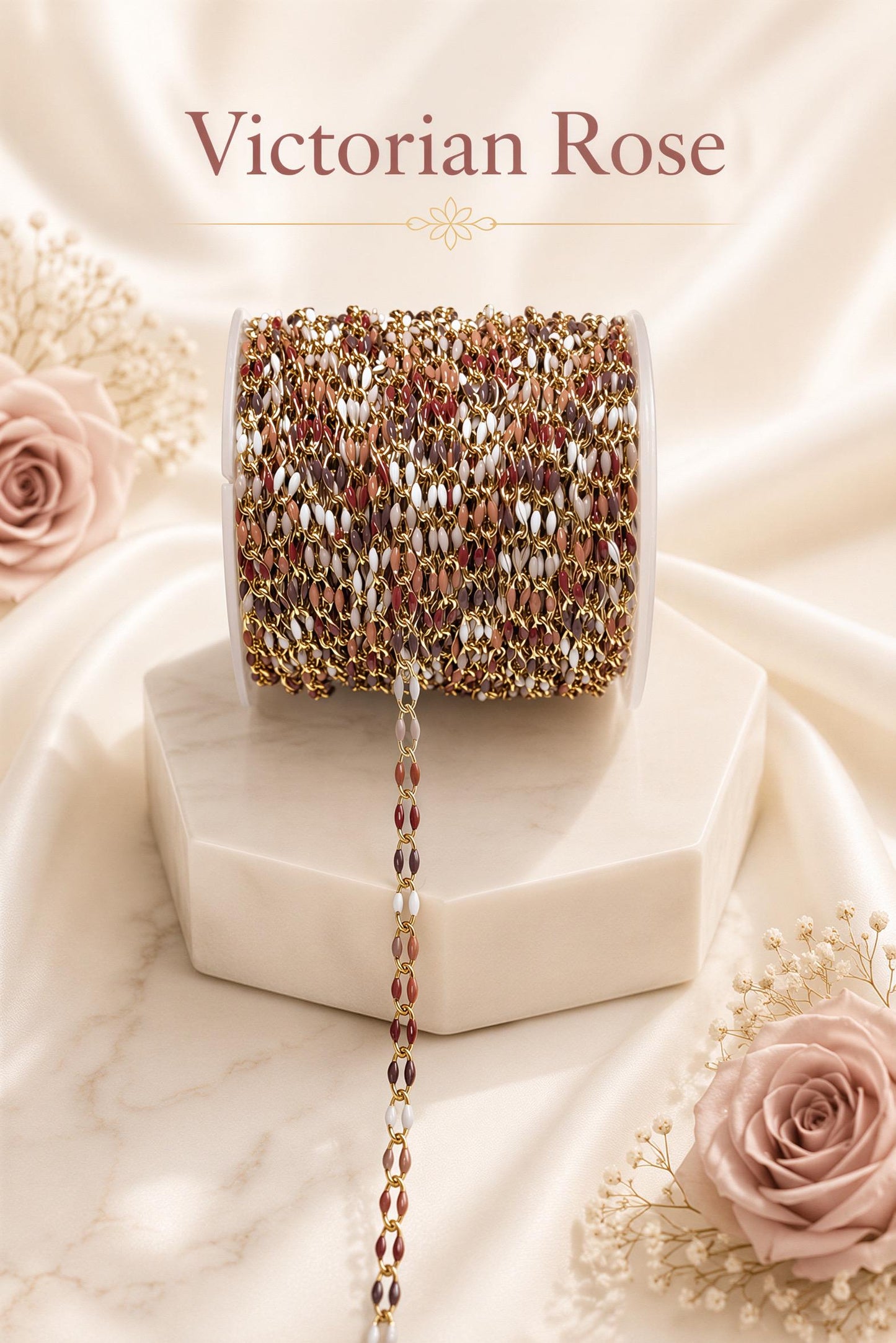 Enamel Permanent Jewelry Chain | 18K Gold Filled Colorful PJ Chain | Largest Color Selection