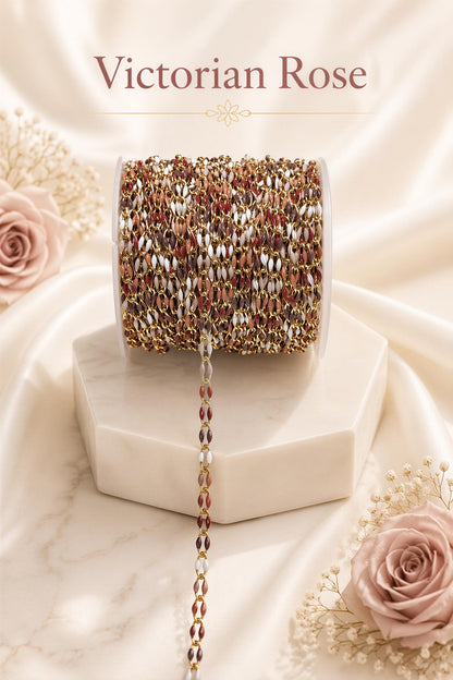 Enamel Permanent Jewelry Chain | 18K Gold Filled Colorful PJ Chain | Largest Color Selection