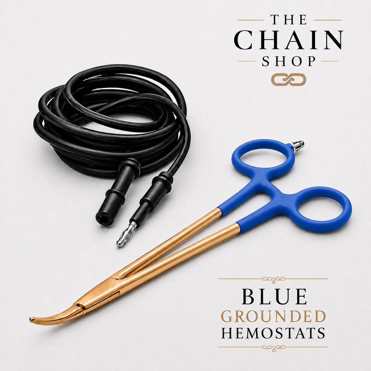 Gold Grounded Hemostats for Permanent Jewelry | 5” Curved Smooth Jaw Welding Tool | Multiple Colors