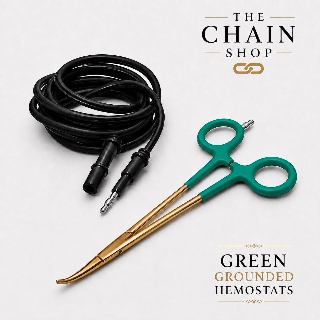 Gold Grounded Hemostats for Permanent Jewelry | 5” Curved Smooth Jaw Welding Tool | Multiple Colors