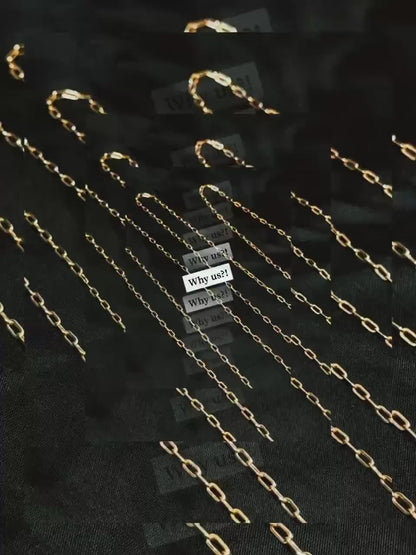 Enamel Permanent Jewelry Chain | 18K Gold Filled Colorful PJ Chain | Largest Color Selection