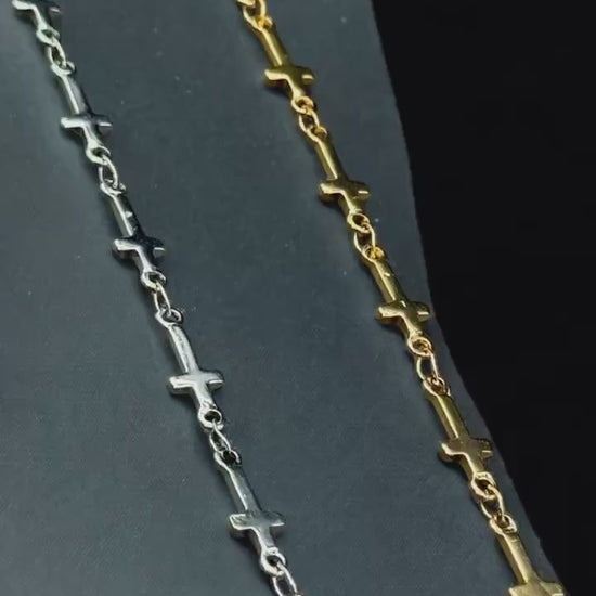 2.5mm•6mm Cross Chain 14K Gold Filled Sterling Silver Over Stainless Steel Permanent Jewelry
