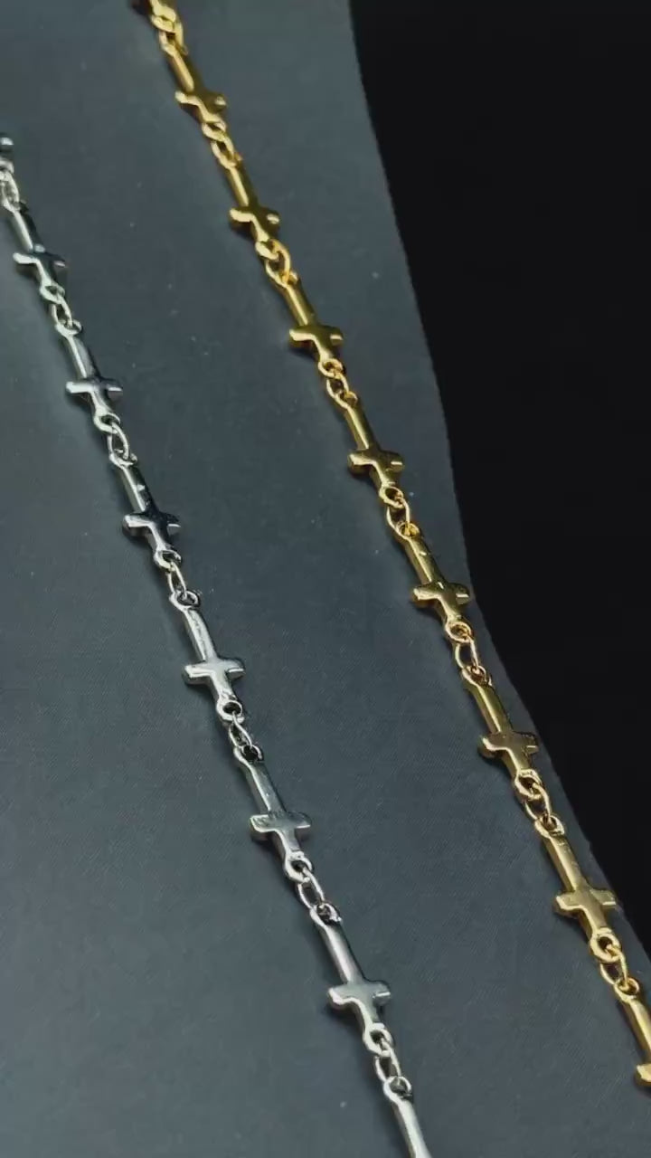 2.5mm•6mm Cross Chain 14K Gold Filled Sterling Silver Over Stainless Steel Permanent Jewelry