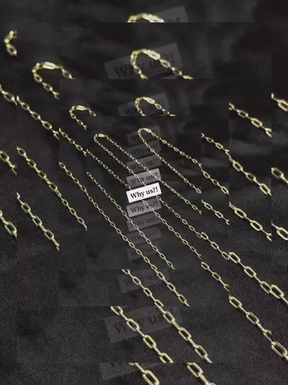 1.5mm Enamel Drip Chain 14K Gold Filled Sterling Silver Dainty Multicolor Permanent Jewelry