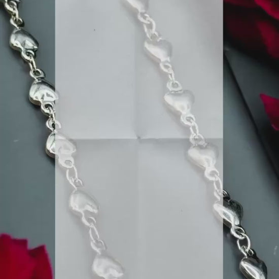 4mm Solid Heart Chain | 14K Gold Filled and Sterling Silver | Highest Quality Stainless Core Chain for Permanent Jewelry | USA Crafted