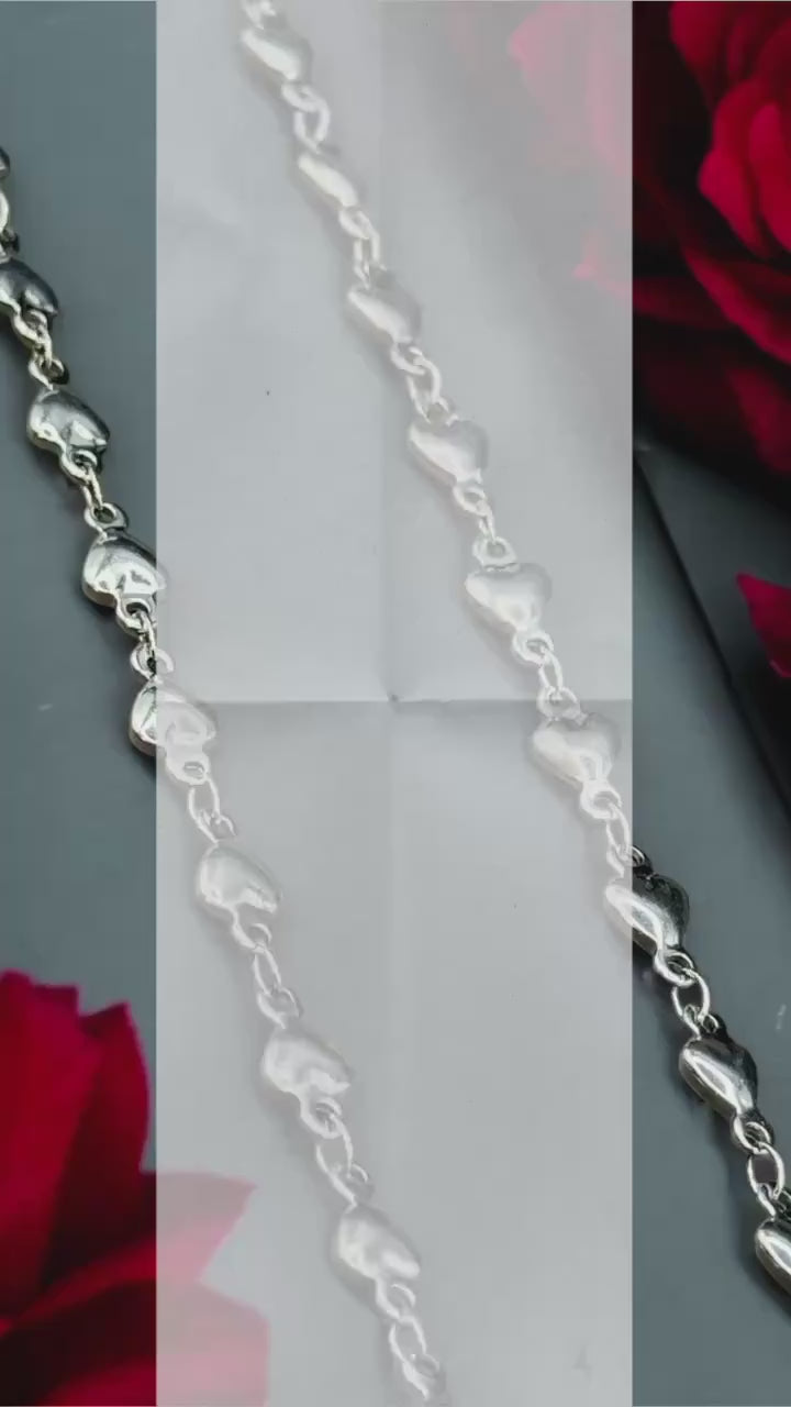 4mm Solid Heart Chain | 14K Gold Filled and Sterling Silver | Highest Quality Stainless Core Chain for Permanent Jewelry | USA Crafted